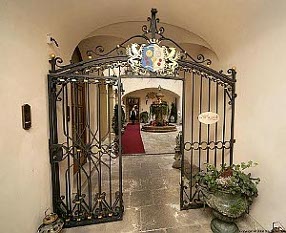 The entrance to the residence